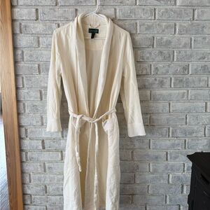 Ralph Lauren Ivory Belted Robe